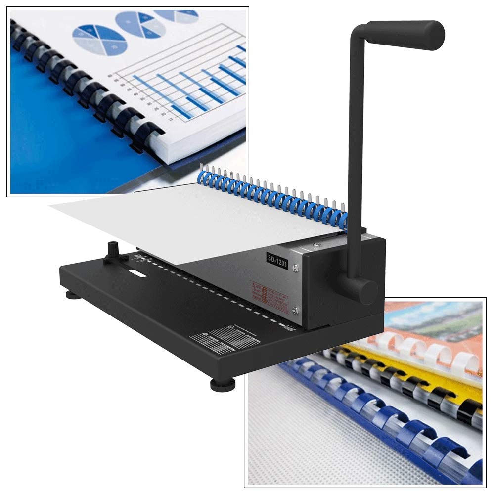 Amazon | RAYSOONER SD-1201 くしリング製本機 A4サイズ 21穴製本機