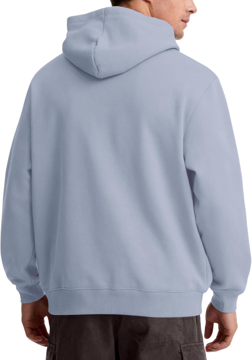 FAIABLE Mens Quarter Zip Hoodie with Hidden Pocket Waterproof Zip Up Hoodies Heavyweight Mock Neck Zipper Sweatshirts - Image 3