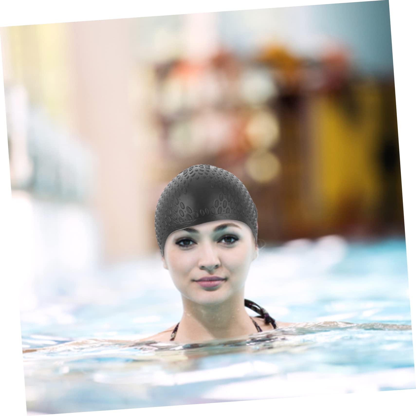 POPETPOP Bonnet De Bonnet De Bain Femme Bonnet De Bain De Mode Bonnet De Bain Adulte Bonnet De Bain Bonnet De Bain Flexible Bonnet De Bain Réutilisable Chapeau pour La Natation Filles