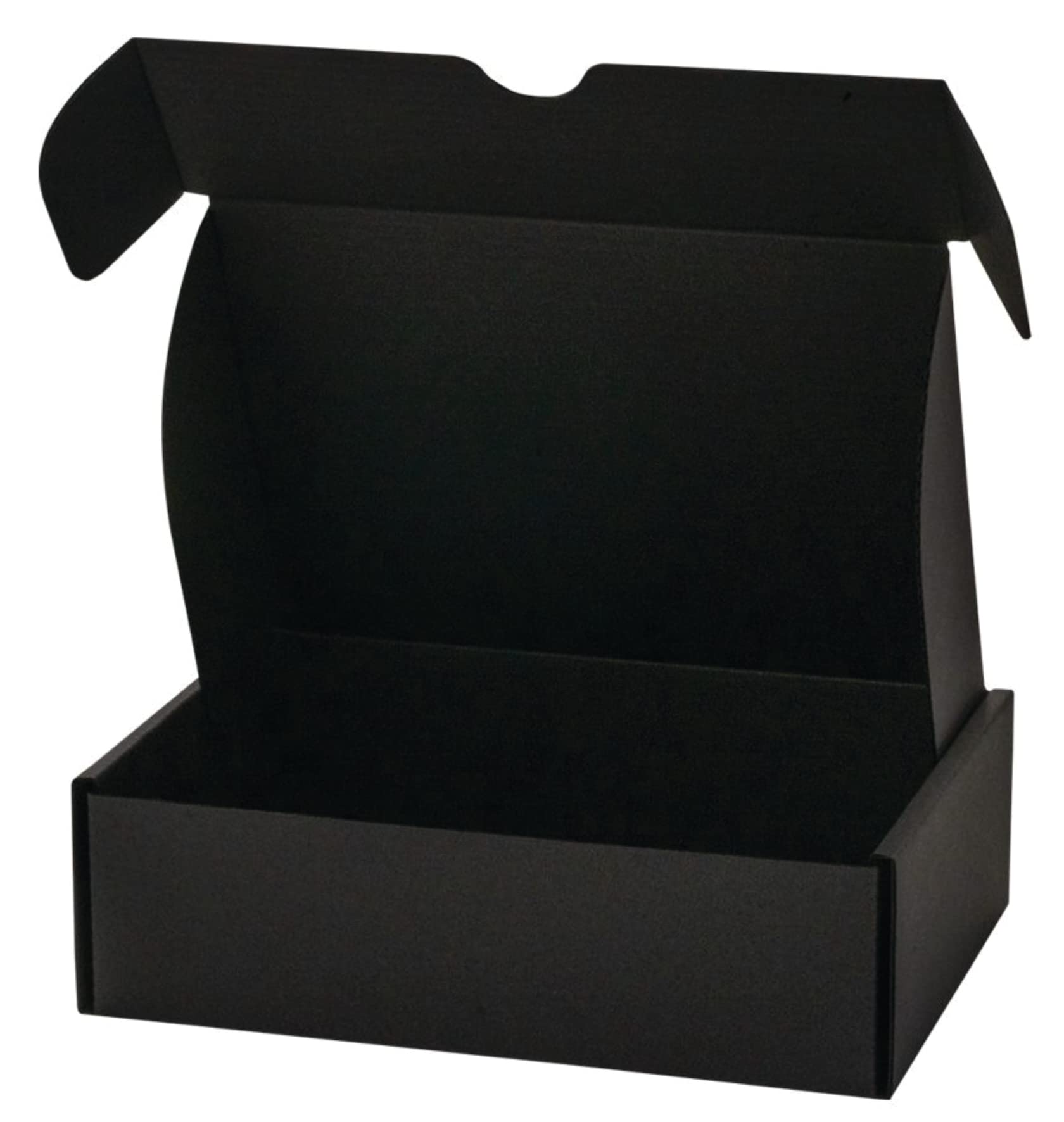 25 fully dyed black corrugated postal boxes 250✕160✕65mm