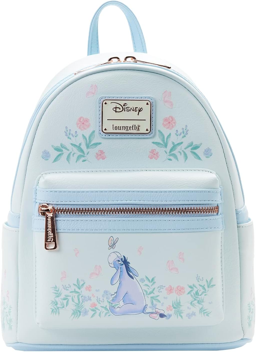Loungefly Eeyore Mini Backpack Handbag Floral Print Double Strap