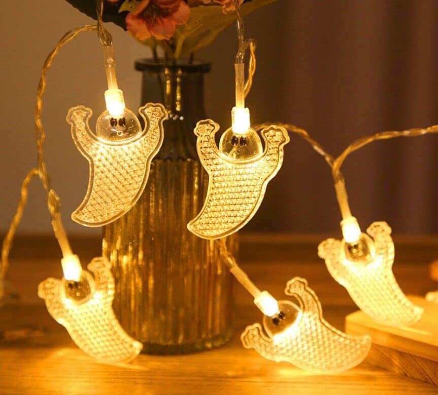 EliteKoopers 1Pcs Ghost Halloween String Lights Lamp Light Up For Indoor, Outdoor Garden Party Decoration Item