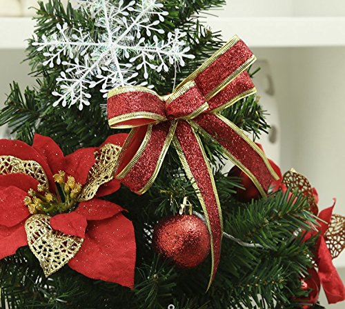 クリスマスツリー 180cm 豪華オーナメントセット Amazon.co.jp: クリスマスツリー 180cm 赤色 豪華版飾り103点,LED付き