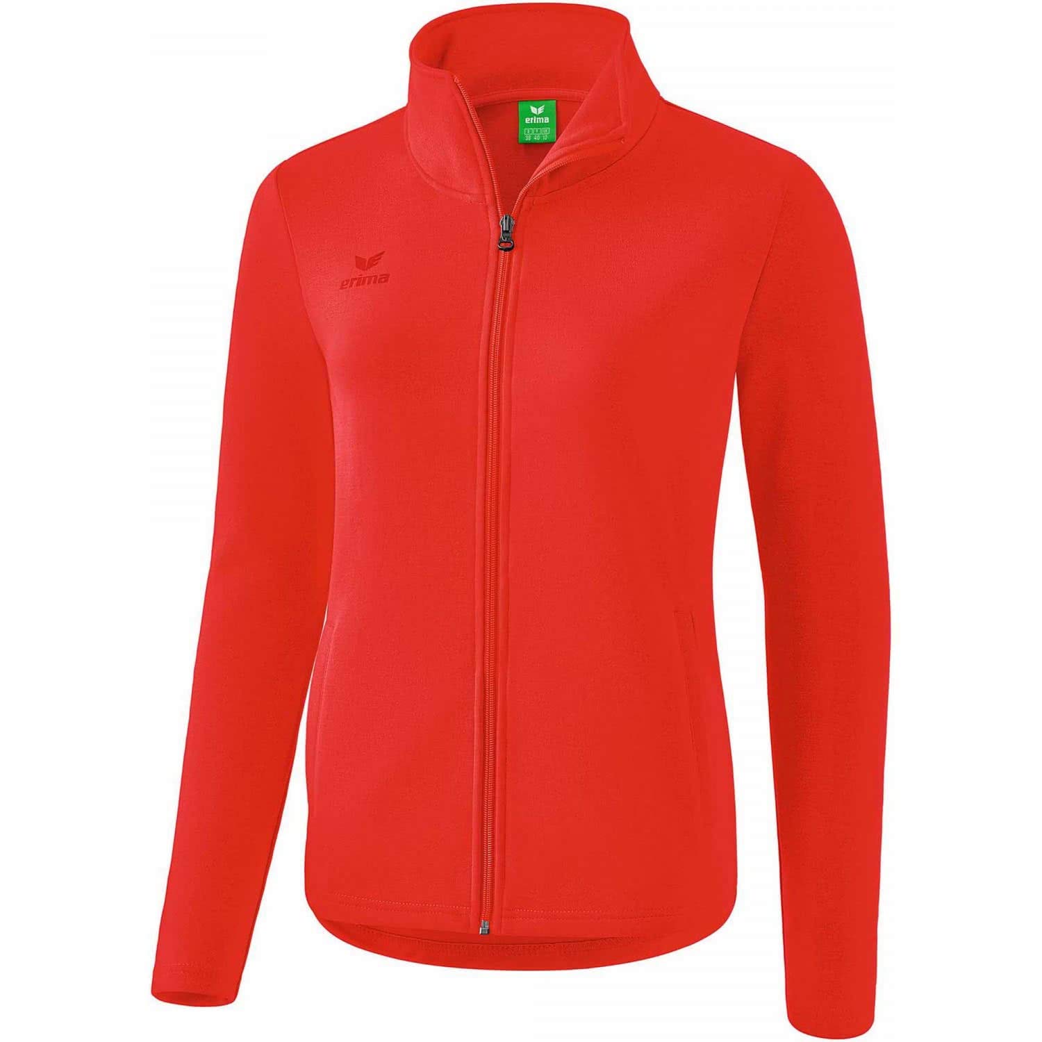 Erima Women's Basic Sweat Jacket - Red/Red, Size 34