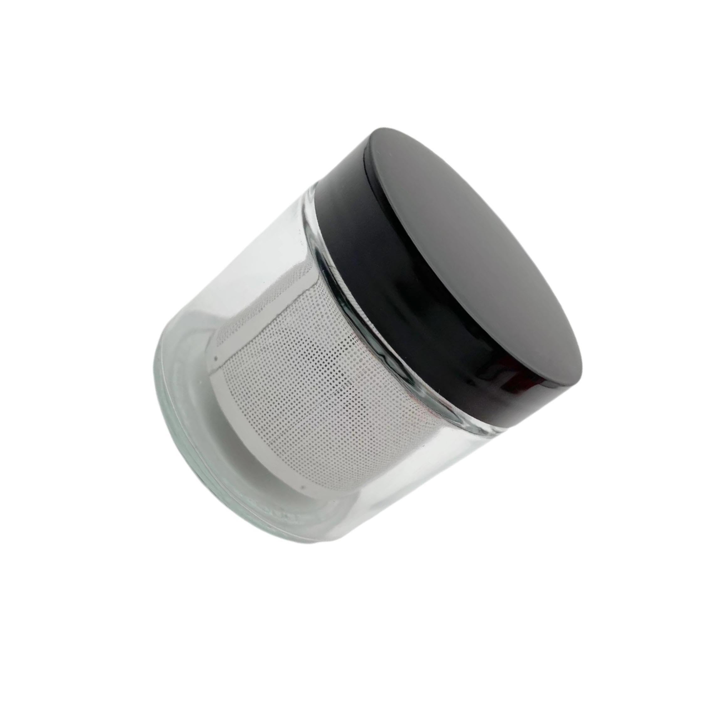 Tamis en acier inoxydable, flacon de lavage manuel, bocal de nettoyage pour bijoux, pot de nettoyage pour pierres précieuses, format compact, pour bagues et verres,