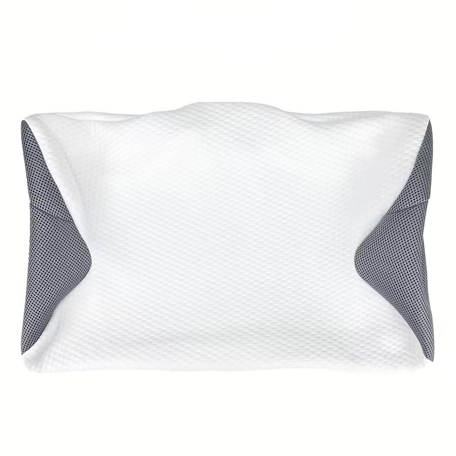 FGUJSUR Latex Pillow Butterfly Sleep Memory Pillow Slow Rebound Comfortable 2 In 1 Ergonomic Cervical Orthopedic Neck Bed Beding(PillowCase)