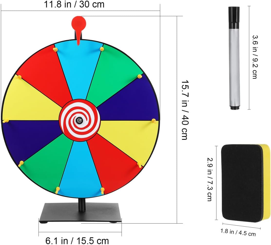 Prize Wheel Spinning Roulette Game Set for Parties Boys and Girls Games Easy Install Sturdy Pvc