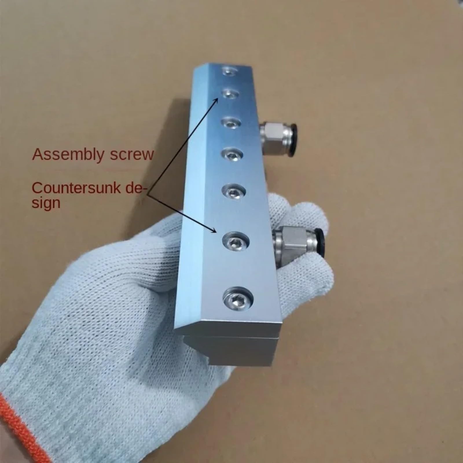 Nóż przemysłowy ze stopu aluminium (230 mm 230 28 37)