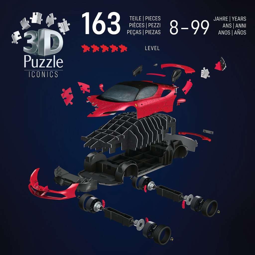 Ravensburger Puzzle 3D Iconics Ferrari Stradale