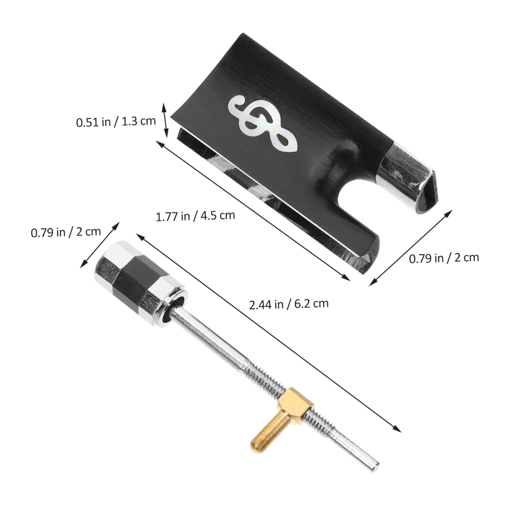 ifundom 1Set Professional Violin Bow Frog Replacement Durable Construction for Enhanced Sound Easy Installation Balance Elasticity for Violin and Cello