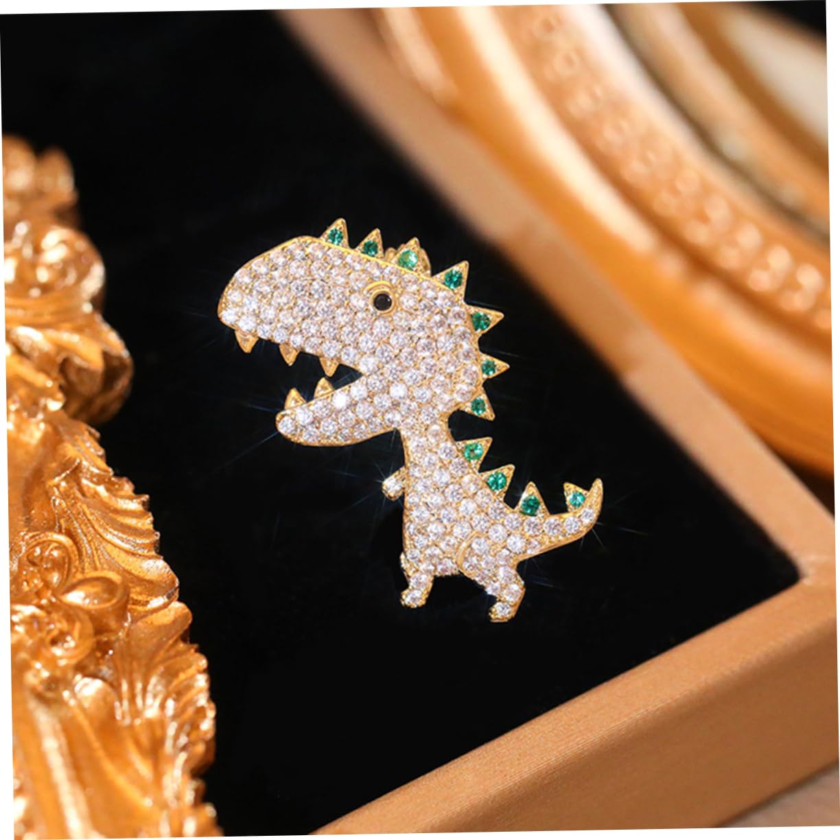 SOIMISS Spilla Di Dinosauro Pin Carino Gioielli Da Ballo Per Le Donne Spilla Da Bucato Per i Vestiti Spillone Arredamento Alla Moda Accessori Per Cappelli Golden Rame