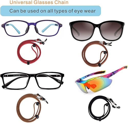 Miniatura 6 de KECHIO Correa de soporte para lentes de ojos, correas para gafas para hombres y mujeres, soportes para anteojos alrededor del cuello, cadena de