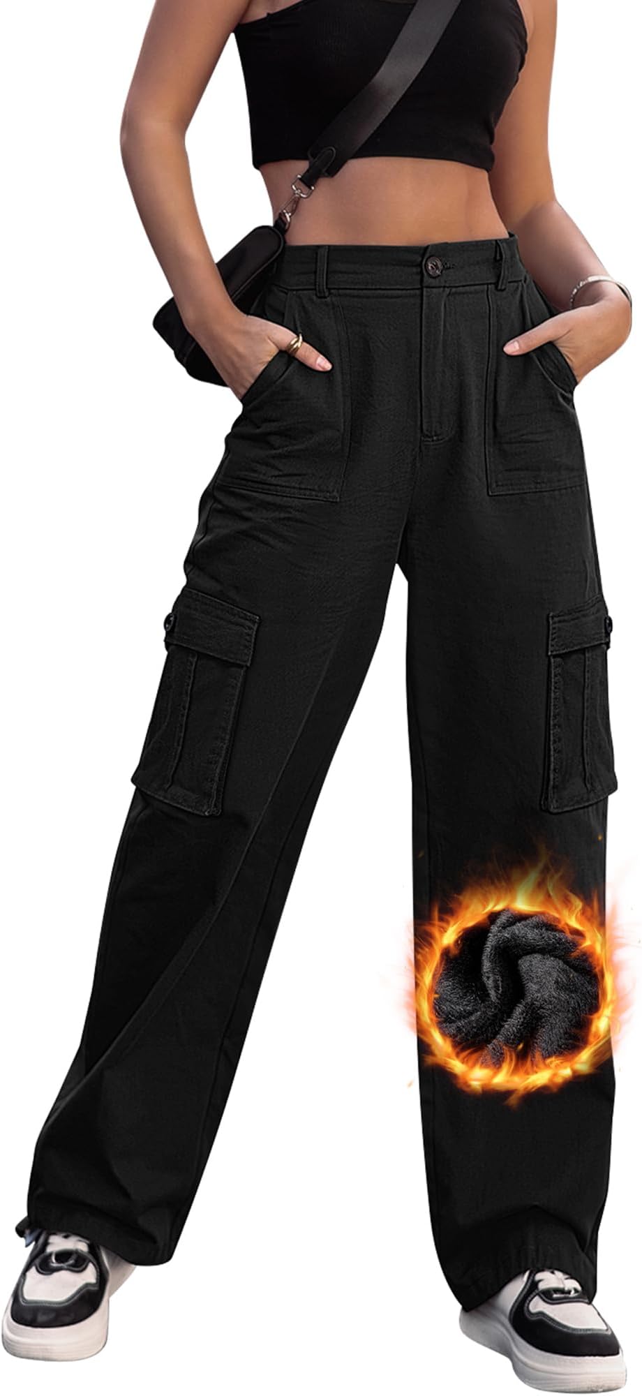 future icons fleece cargo pants