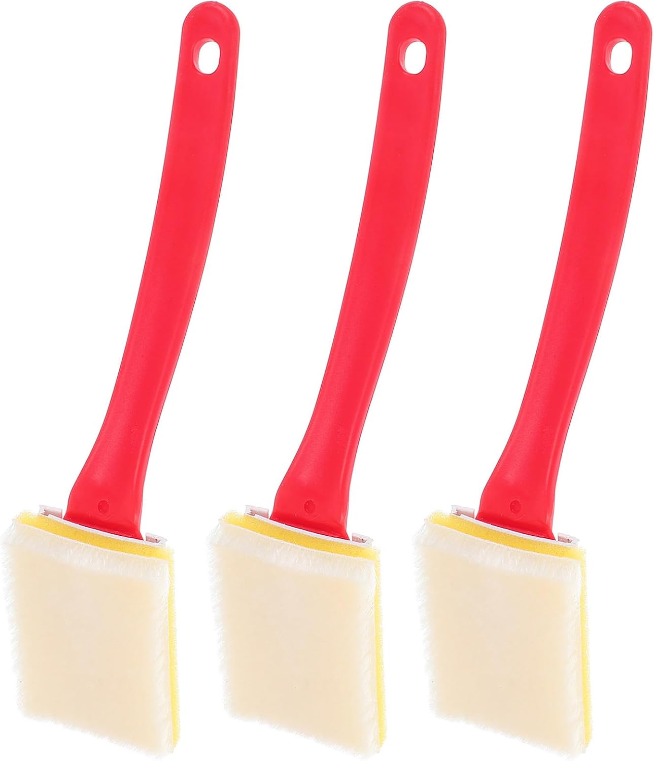 3pcs Paint Edger Tool Set for Walls and Ceilings with Thick Nylon Bristles and Sturdy Plastic Handles, Precise Corner Painting and Versatile Use for House and Wall Painting