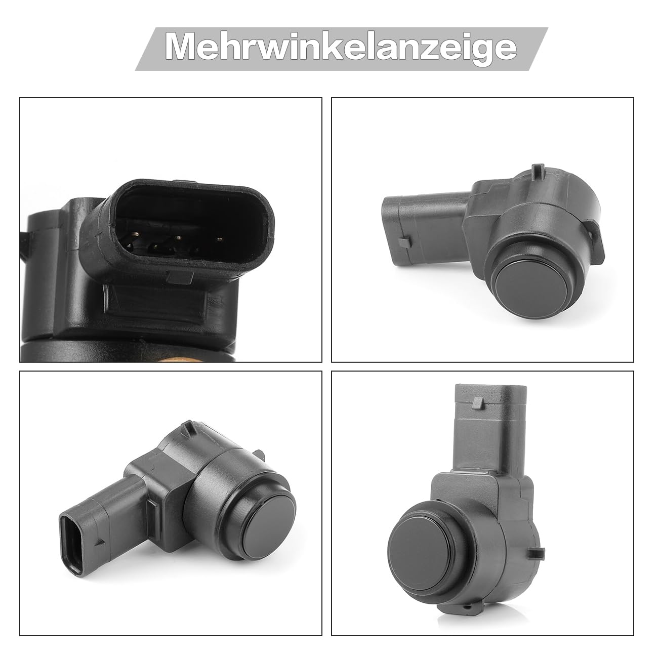 4X PDC Sensor Parksensor Einparkhilfe 0009052402 2215420417 Kompatibel mit Mercedes Kompatibel mit Benz E-Klasse W204 W164 W211 S211 Schwarz