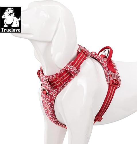 Miniatura 7 de Truelove TLH5655 - Arnés para perro con clip frontal ajustable, ajustable, sin tirones, reflectante, cómodo, duradero, suave, de algodón, con asa