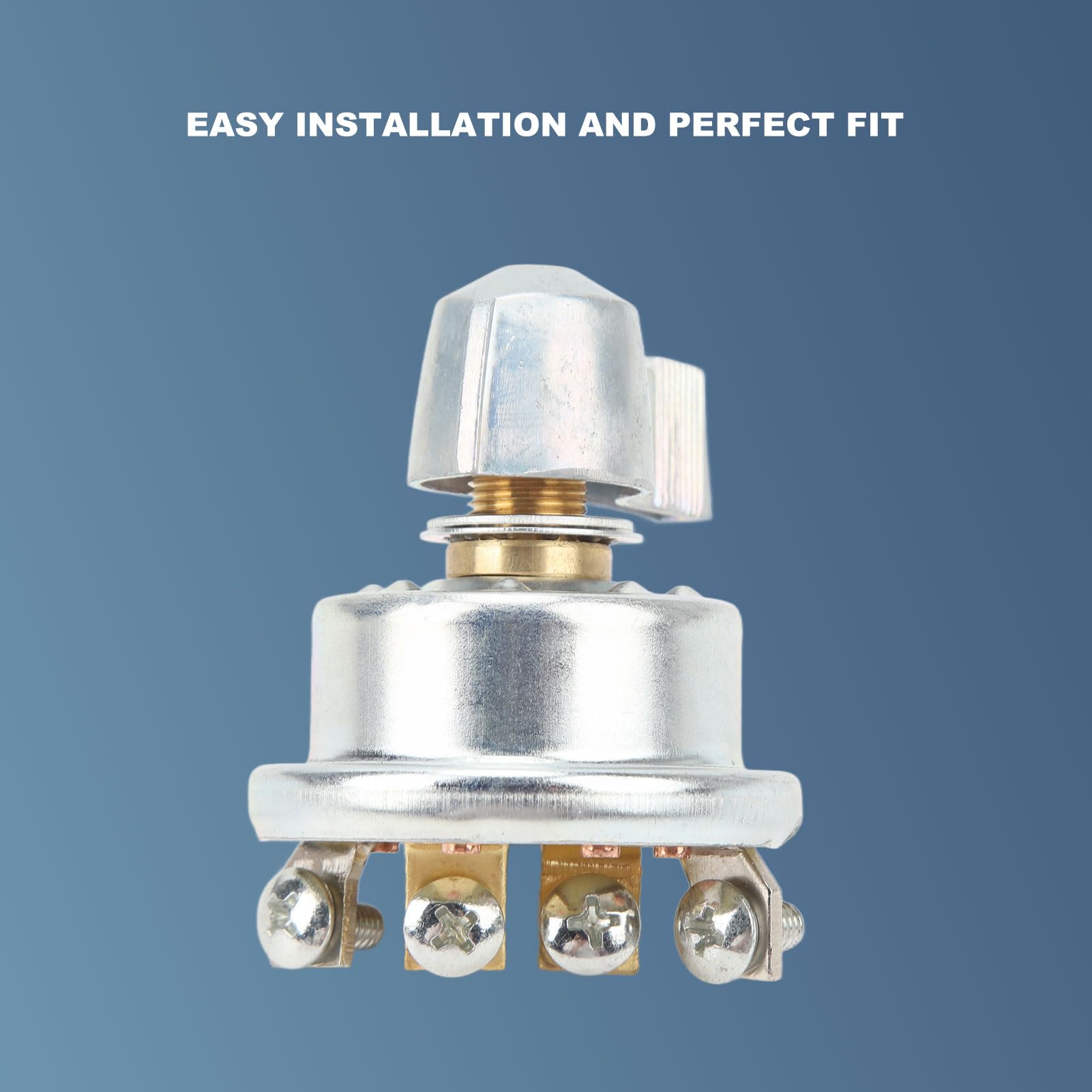 Interrupteur Rotatif Métal 50A 12V - Pour Treuil, Chasse-neige, Camion (réf. 75712-04)