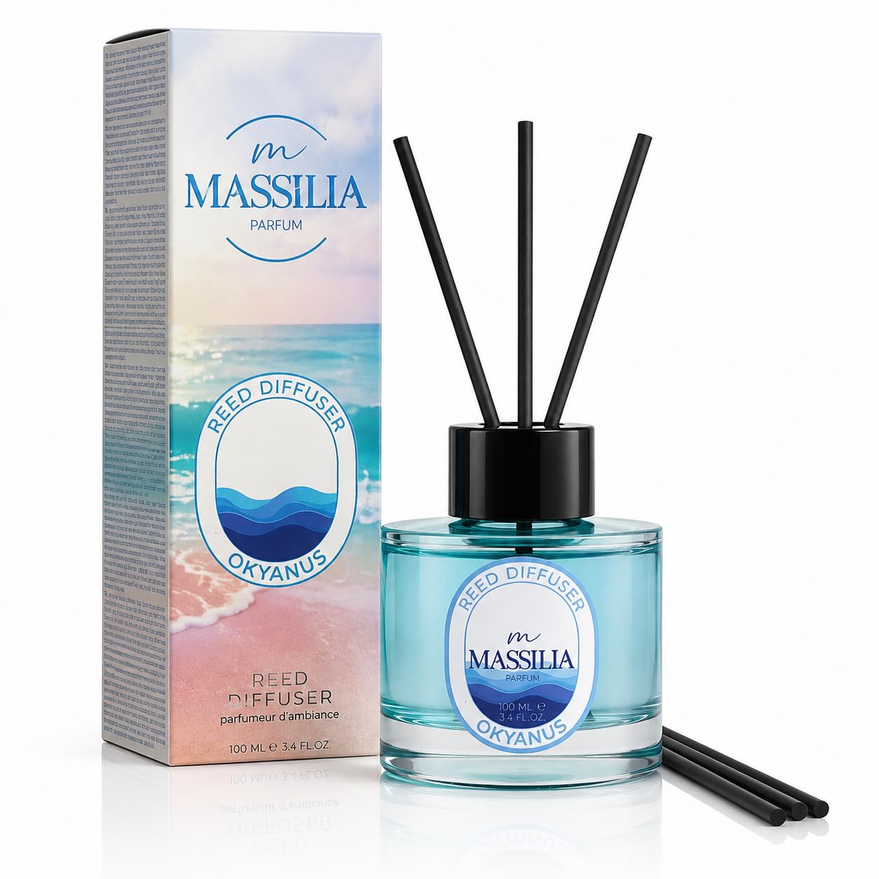 Massilia Reed Diffuser Çubuklu Oda Kokusu 100 ml (Okyanus)