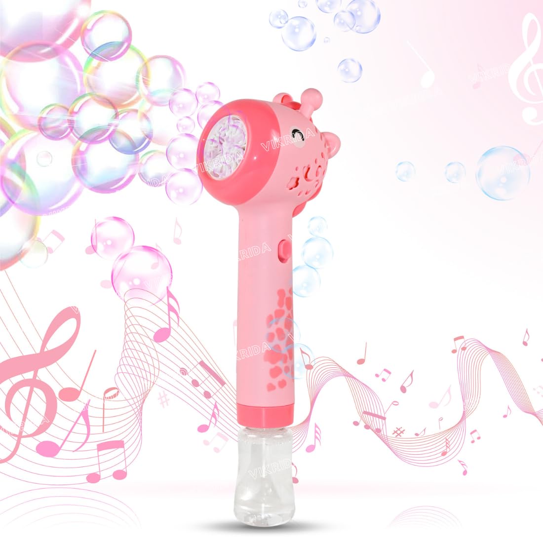 VikriDA Giraffe Bubble Stick with LED Lights - Includes 1 Bottle of Bubble Solution - Ideal for Indoor, Outdoor, and Birthday Party Celebrations - Pink (B0D96B2R9W) Amazon Price History, Amazon Price Tracker