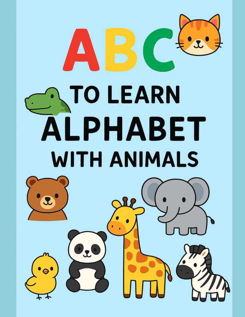 ABC Animals Coloring Book for Kids: Learn Alphabet with Cute Animals