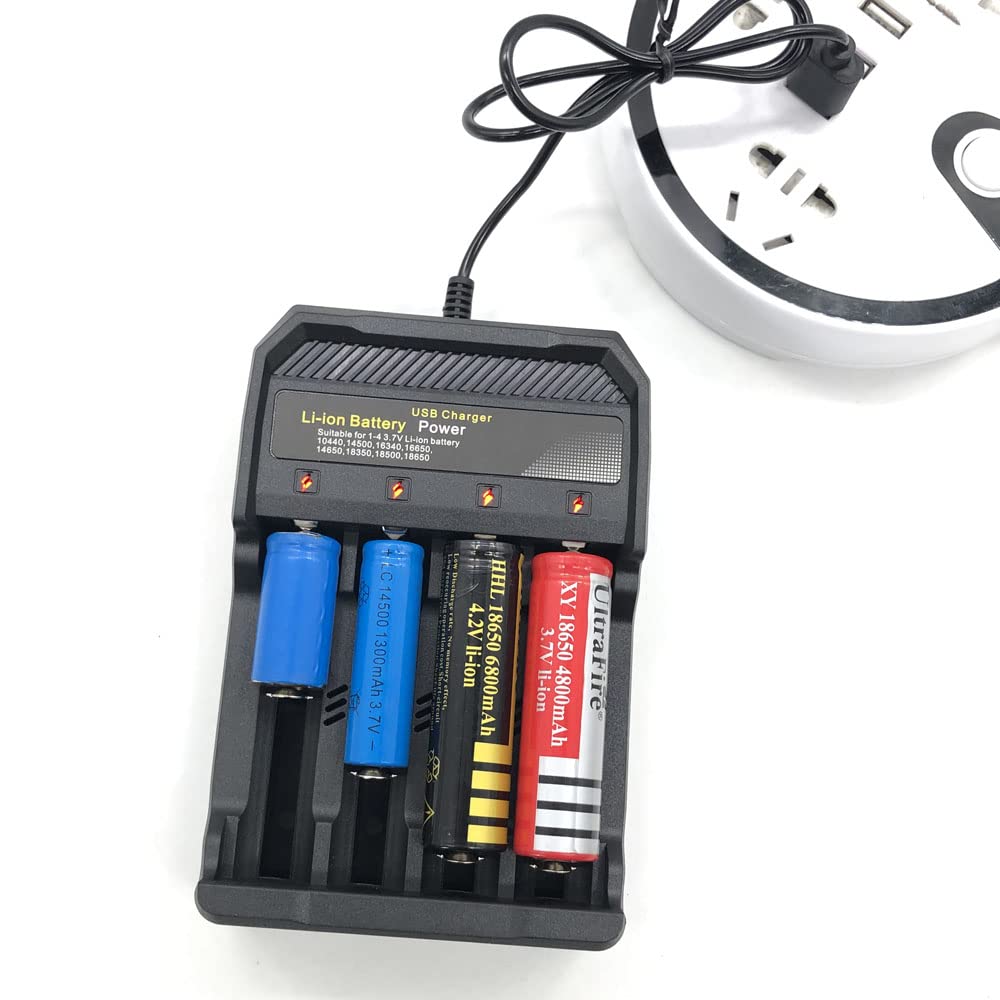 Chargeur de batterie,Chargeur de batterie Li-ion 3.7V 4.2V 18650