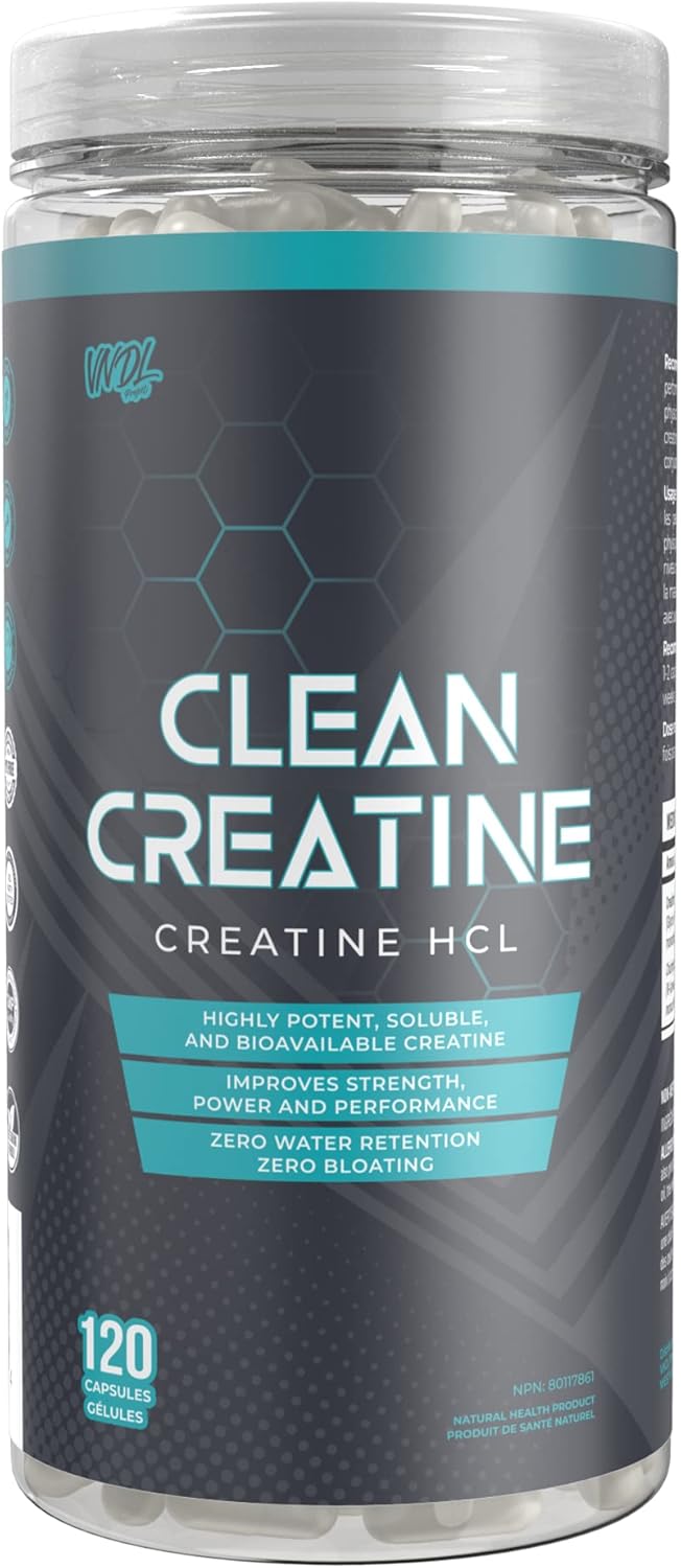 Clean Creatine HCl Pure Creatine Hydrochloride for Men and Women, Proven Muscle Growth