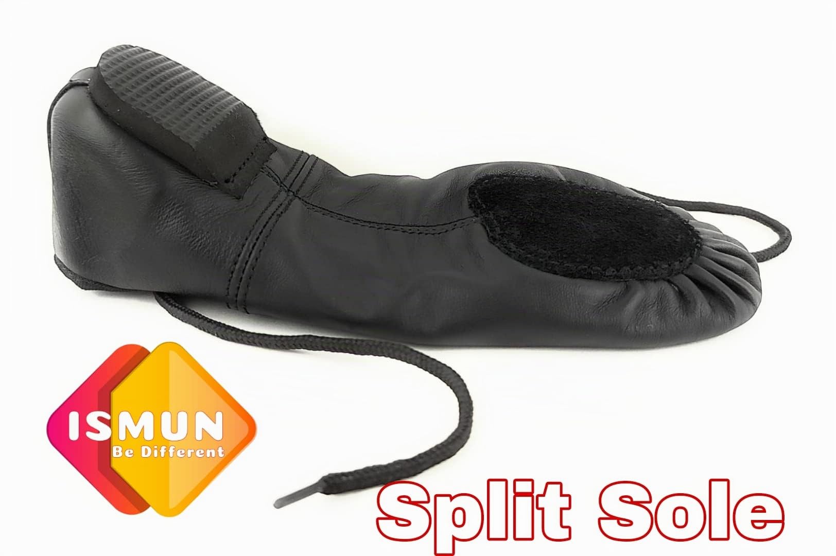 Jazz Schuhe Echtleder geteilte Sohle Schwarz Jazz Schuhe für Mädchen und Frauen