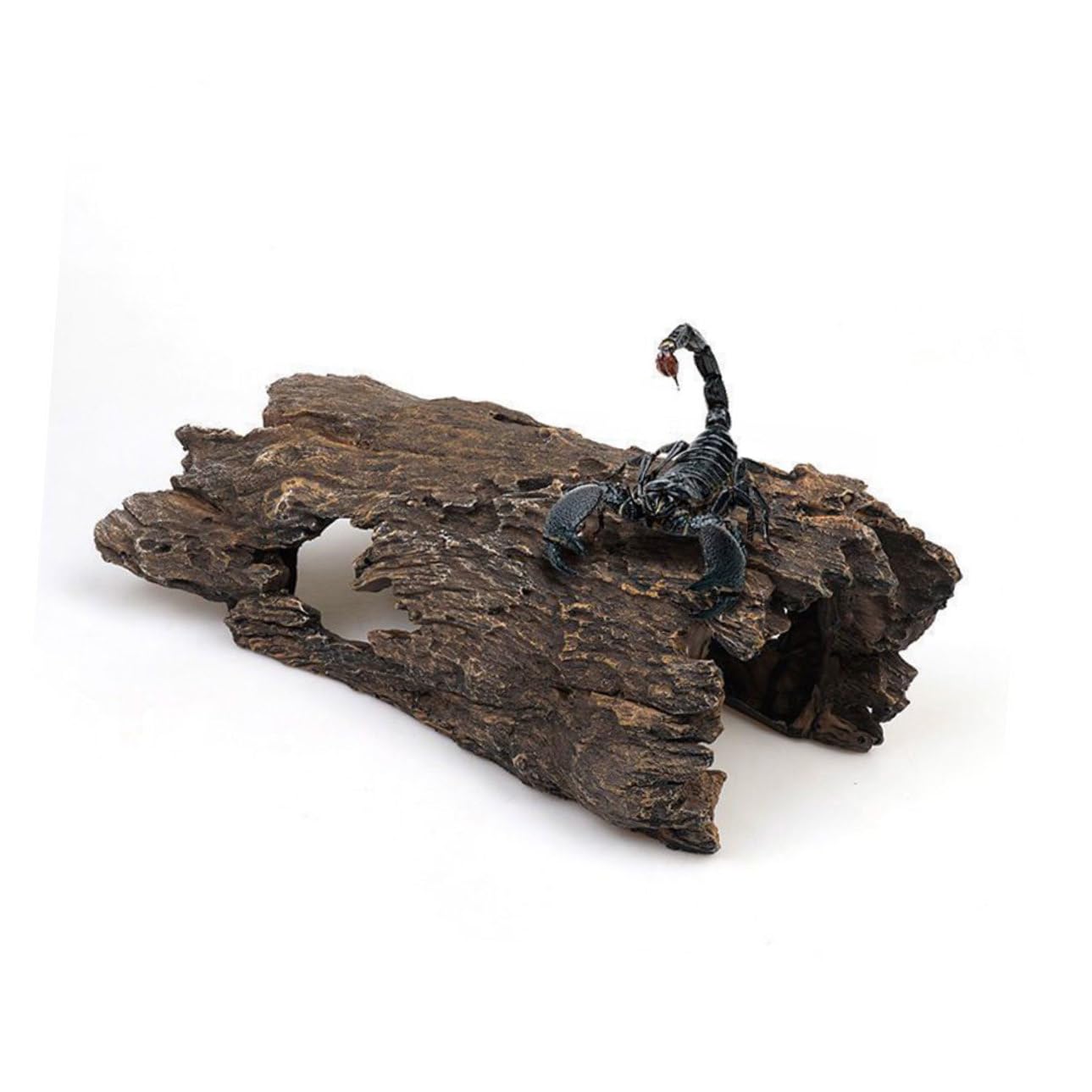 Großer Aquarium Baumstamm aus Resin Realistische Teich deko für Fische Langlebiges Künstliches Wurzelversteck Naturgetreues Aquarium Ornament für Dekorativen Lebensraum