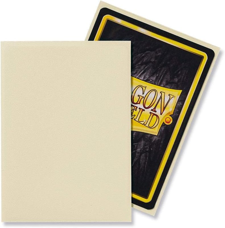 Dragon Shield 100 Count Standard Size Matte Deck Protector Sleeves (Matte Ivory)
