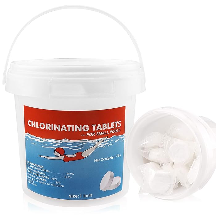 Buy 2 Lb Chlorinating Tablets, 1 Inch Pool Chlorine Tablets, 2 Lb Chlorinating Tablets Included