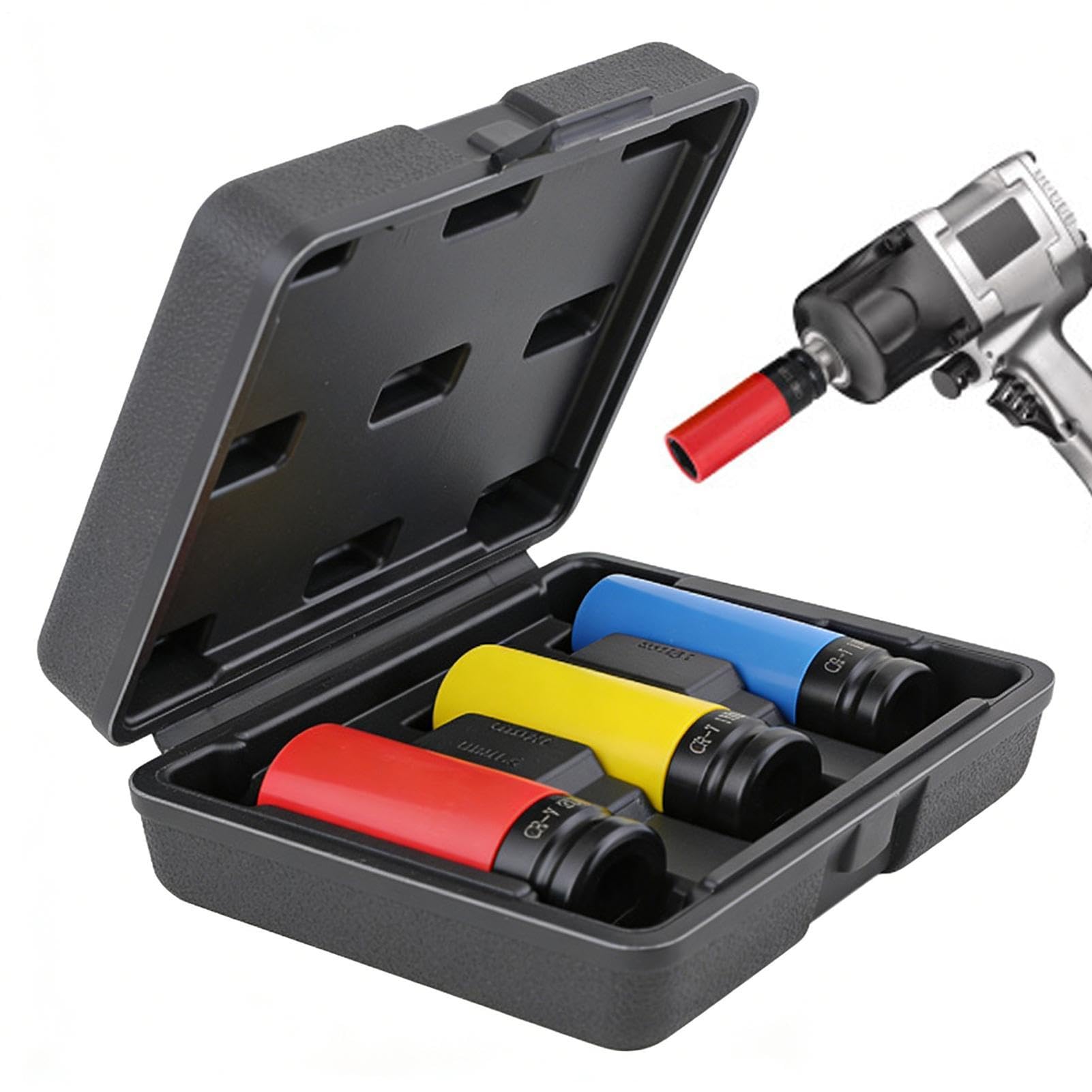 Douille pour écrous de roue kit d'impact 3 pièces outil entretien automobile