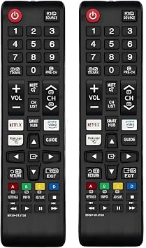 2 Pack Samsung Universal TV Remote Control   Samsung TV Remote Replacement with Netflix, Prime Video, Rakuten Buttons for All S amsung LED QLED UHD 4K 8K Smart TVs