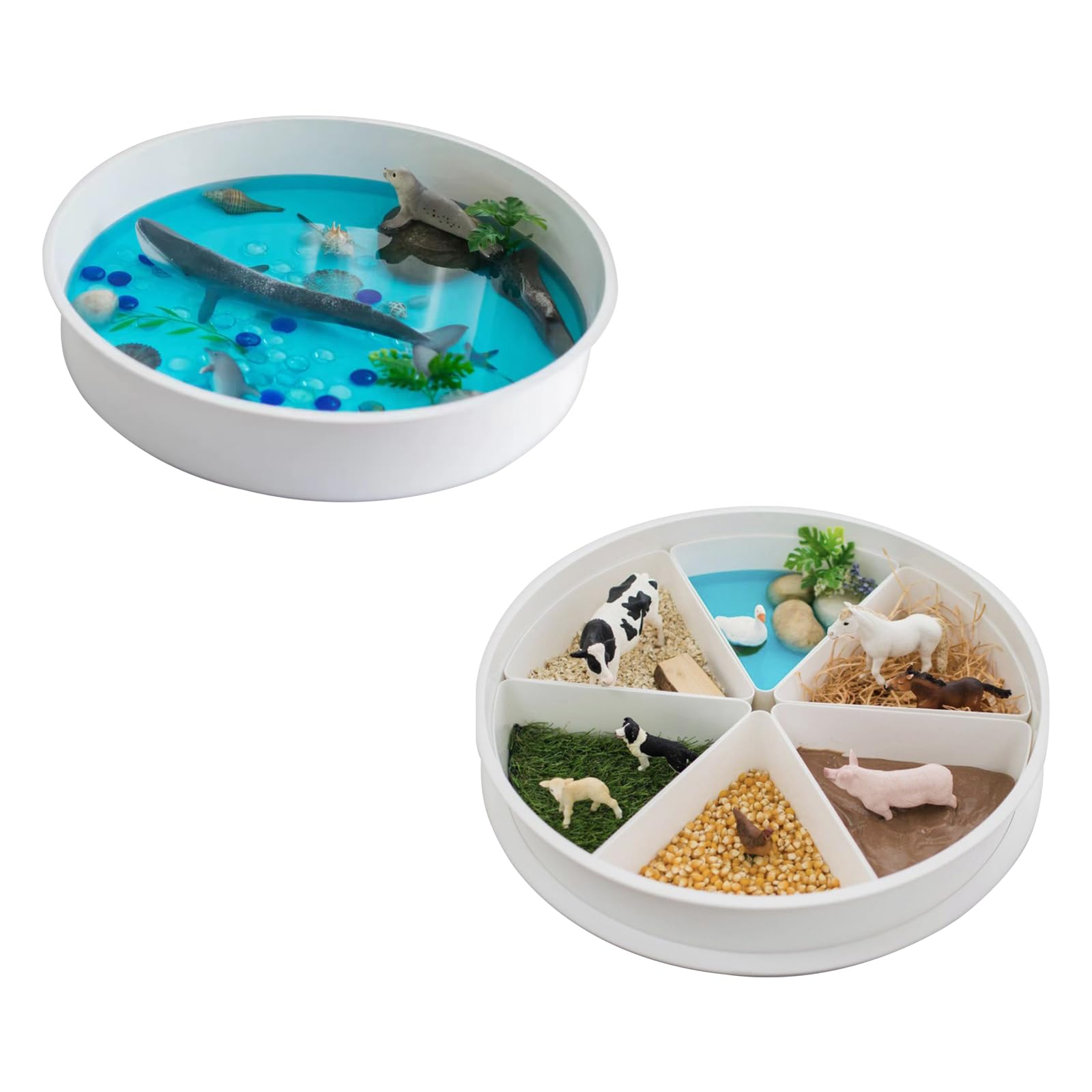 Kits De Bandeja Juego Sensorial con Bandeja Divisoria para Niños Promueve Habilidades Motoras Y Desarrollo La Escuela Desarrollo