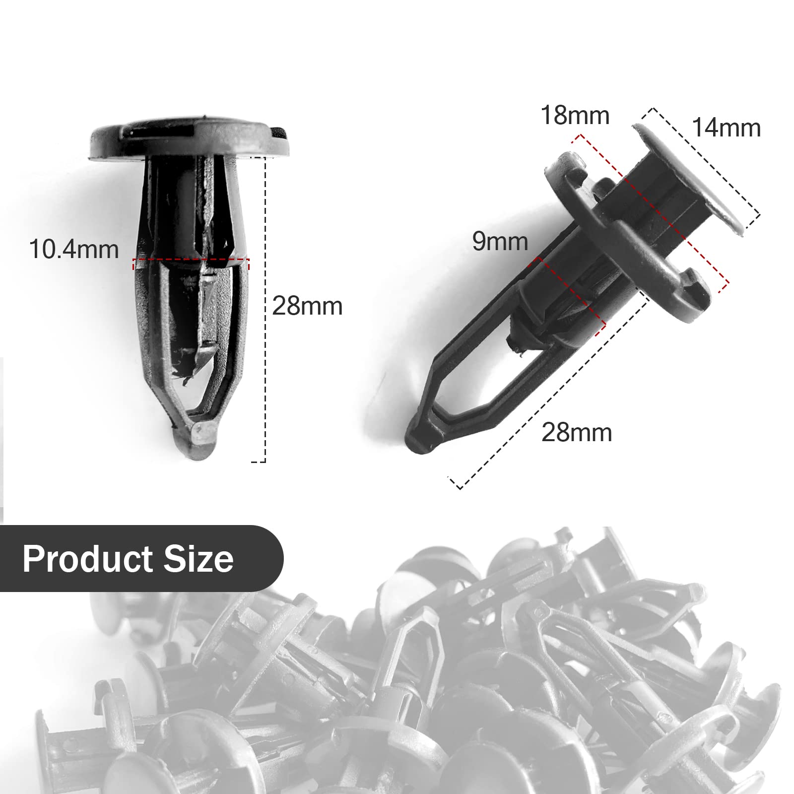 Fixed Clips For Push In Engine Cover Toyota Car Door Trim Panel Clip - Foto 9