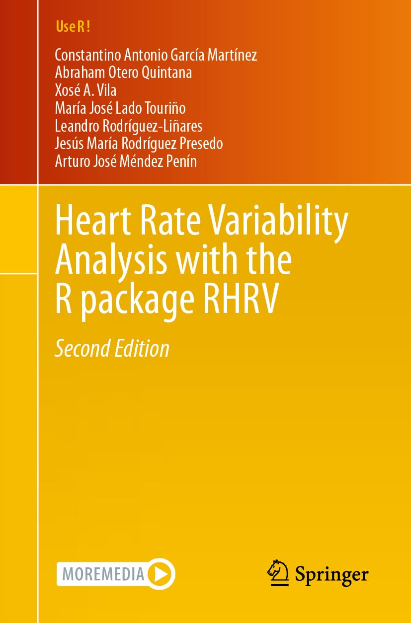 Heart Rate Variability Analysis with the R package RHRV (Use R!)