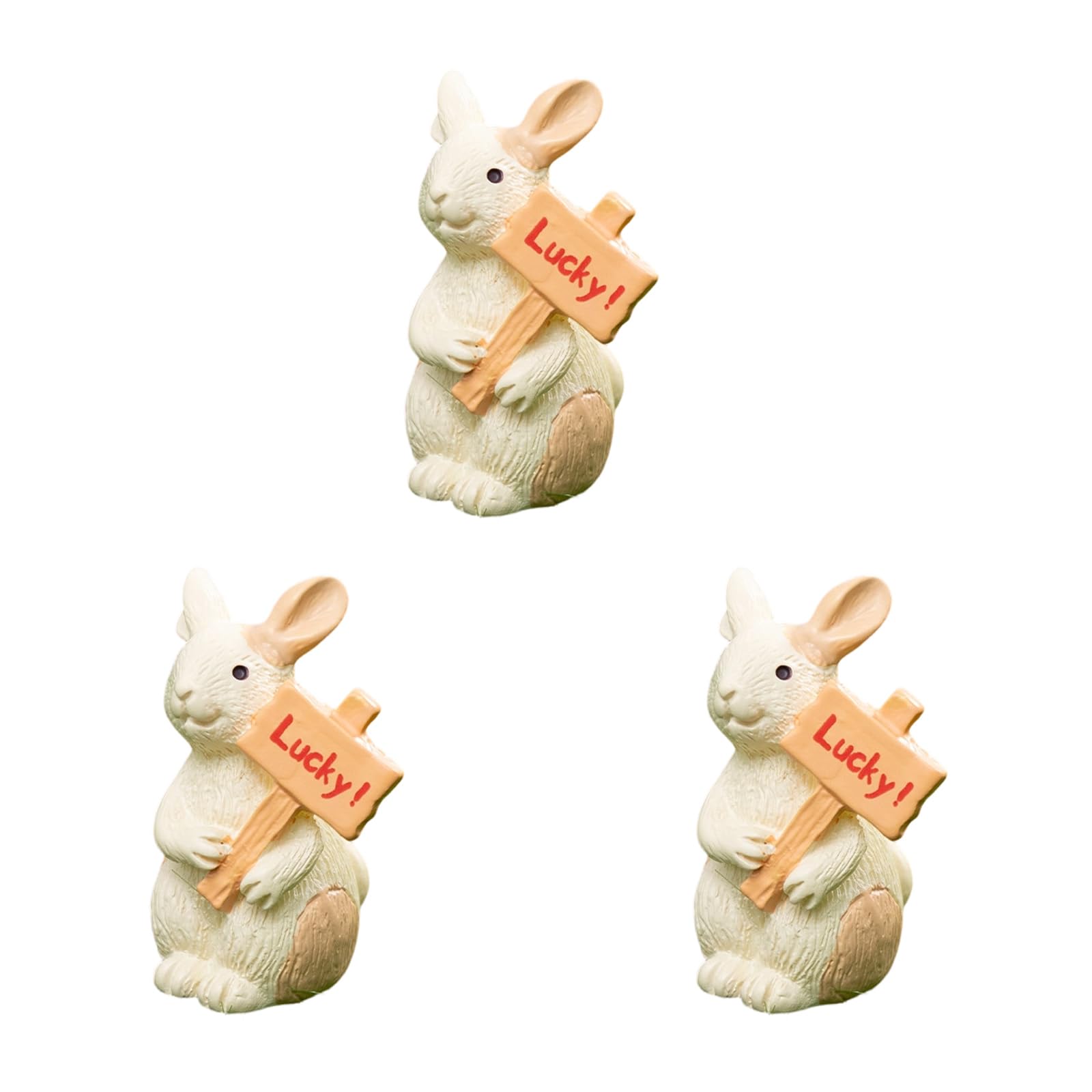 Kangnice 3PCS Multifunctional Resin Animal Decorative Ornament Animal Figurine Resin Texture for Adds Charm to Home Styling Rosin Statues