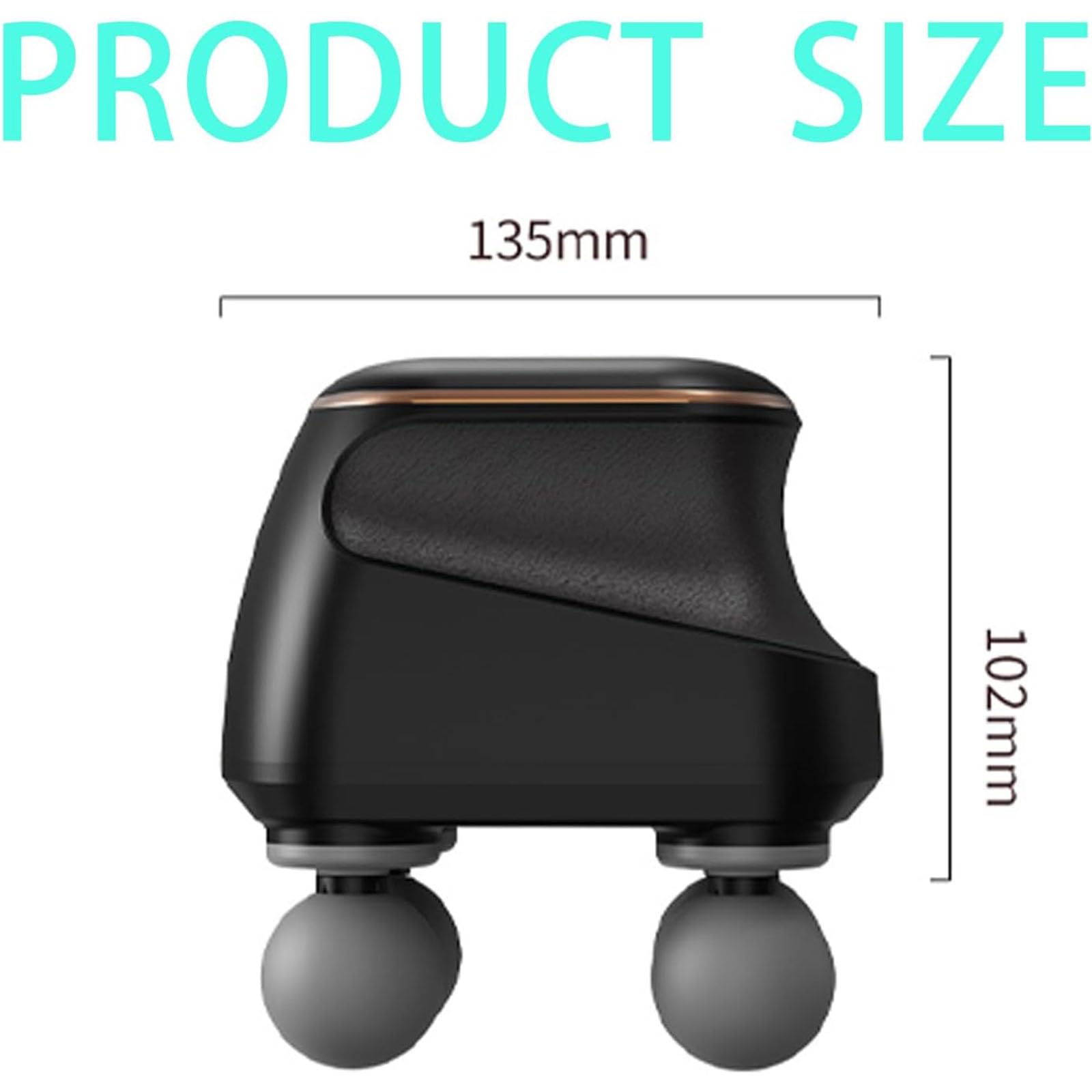 Masajeador de 4 cabezas, masajeador de caballo, pistola masajeadora eléctrica de mano de percusión muscular con 12 cabezales de masaje para alivio del dolor de hombros, cuerpo, espalda y piernas