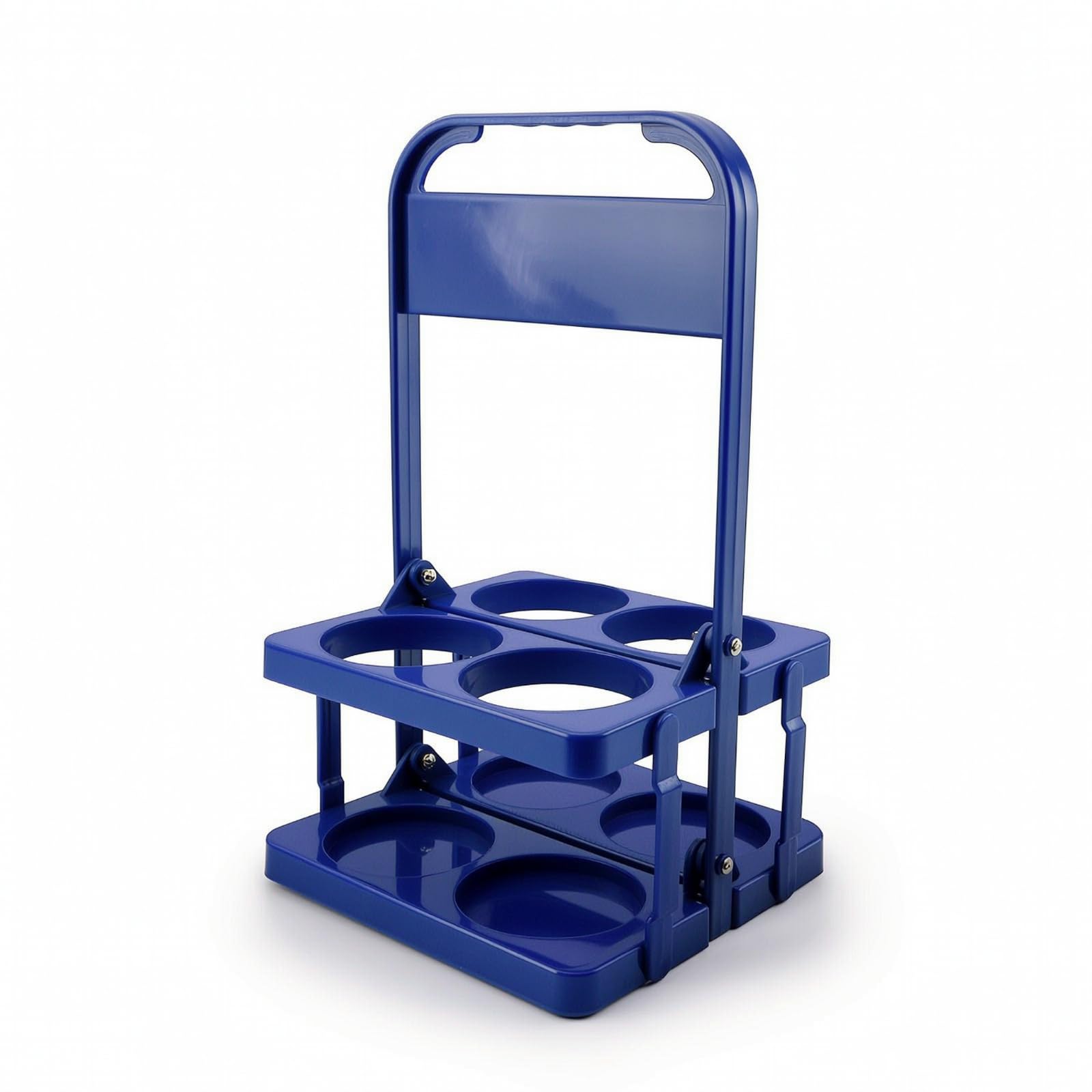 Porte-Bouteille avec Poignée, Style to 5, Bleu, Bleu | Léger, Porte-Bière Pliable, Compact, pour Pique-Nique, Camping, Bar