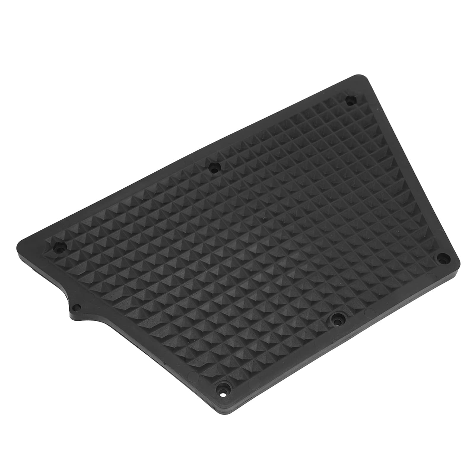 Piastra di Poppa Fuoribordo in PVC per Gommone per Yacht da Kayak, Facile da Usare, Applicazioni Multiple, Design Trapezoidale, Motivo a Griglia (BLACK)