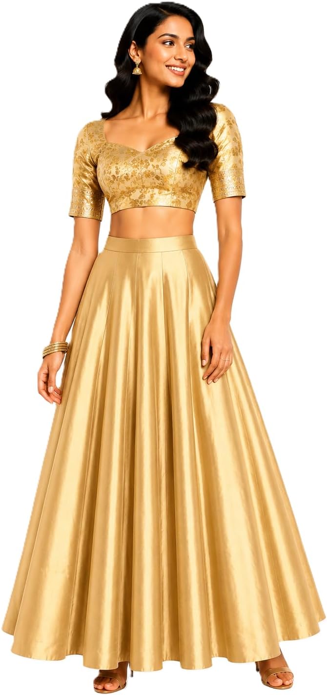 Girl's Ghera Kali Long Silk Skirt