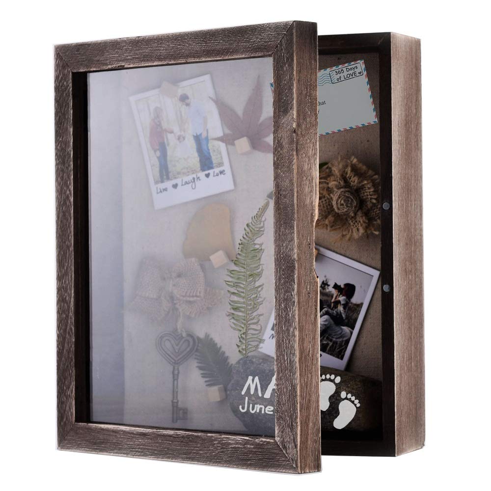 Homish Shadow Box Frame Picture Frame Shadow Display Box Ideas to Make Memory Box 9X11X3.5in