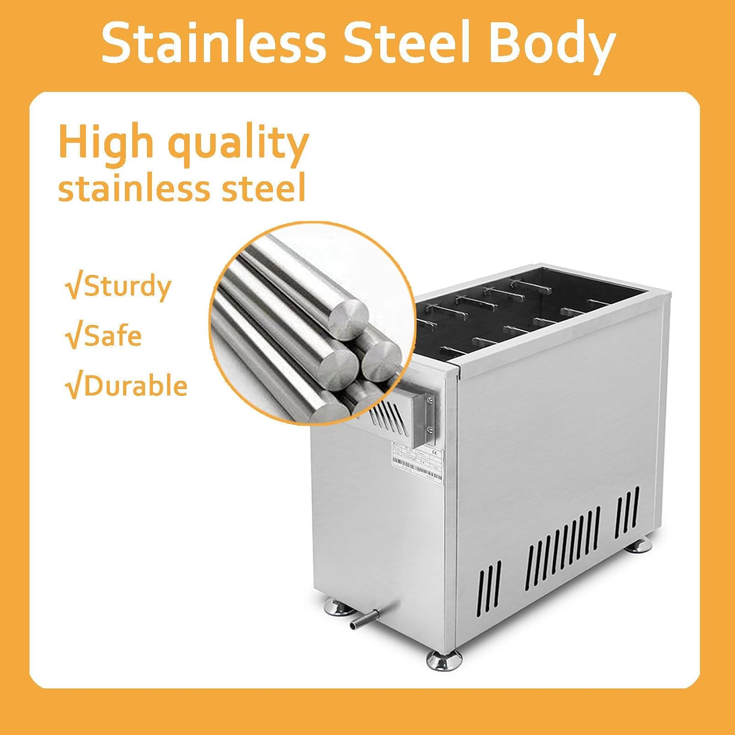 Cheese Hot Dogs Sticks Frying Machine, 21L Commercial Electric Deep Fryer,Electric French Fries Corn Dog Oven,for Restaurant