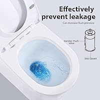 Vista 4 de Junta de válvula de descarga para Kohler, 3 paquetes de piezas de repuesto de junta de goma de silicona mejoradas para válvula de descarga de rojo