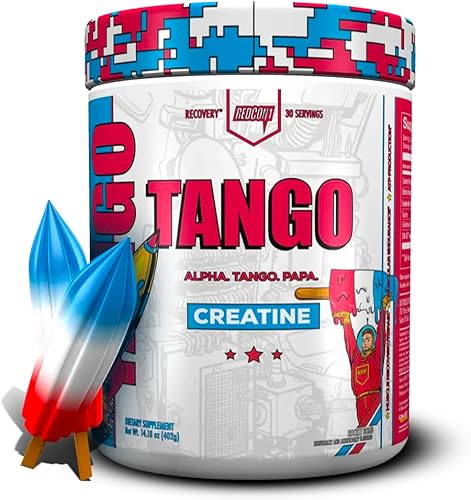 REDCON1 Tango Creatina en polvo, Rocket Bomb - Suplemento de creatina sin azúcar y apto para dieta cetogénica - Betaína anhidra para resistencia