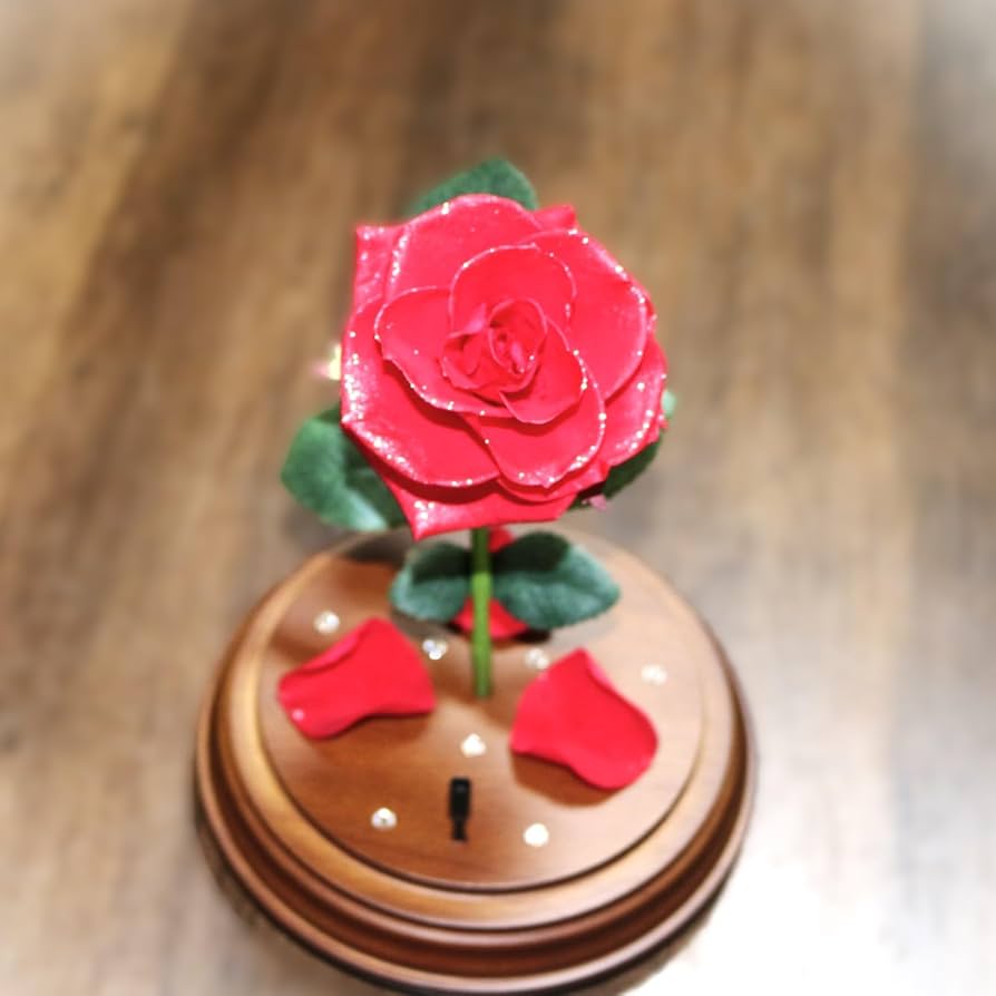 美女と野獣　プリザーブドフラワー　非売品　薔薇 ディズニー・アニメーション映画『美女と野獣』のロマンチックな