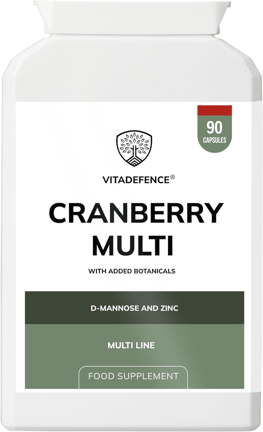 Cranberry Multi | with D-Mannose, Zinc & Botanicals – 90 Vegan Capsules