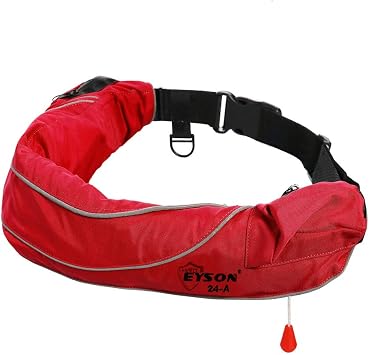Eyson Inflatable Life Jacket Life Vest Life Ring Belt Pack Waist Bag Automatic