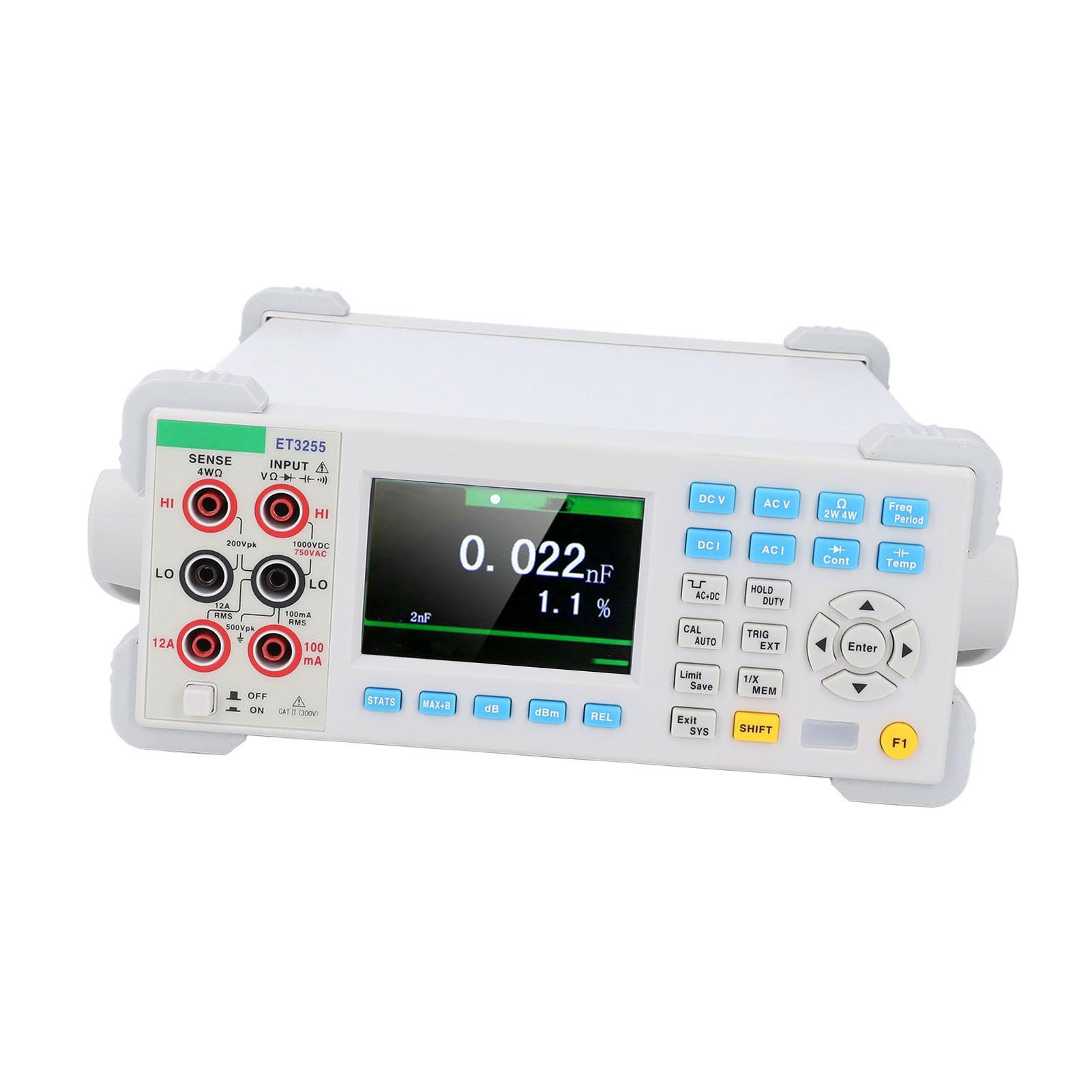 Desktop-Multimeter, digitales Tisch-Widerstands-Kapazitätsmessgerät, 3,5 Zoll, hochauflösendes Display, AC-DC-Strom-Spannungsmessung für Laboratorien, Fabriken, Radio-Enthusiasten