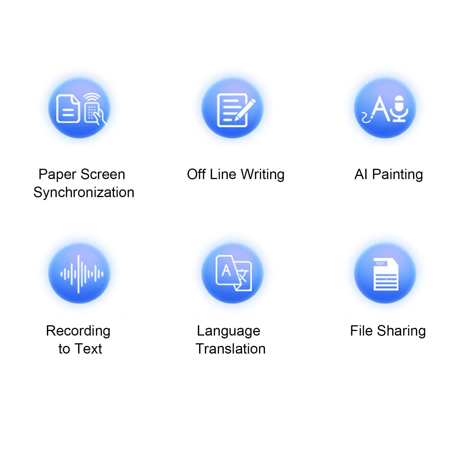Yctze Stylo Intelligent pour la Prise de Notes, Ensemble de Carnets de Notes Intelligents, Stylet Intelligent de Reconnaissance de Texte OCR avec Synchronisation Numérique en Temps Réel, Bluetooth