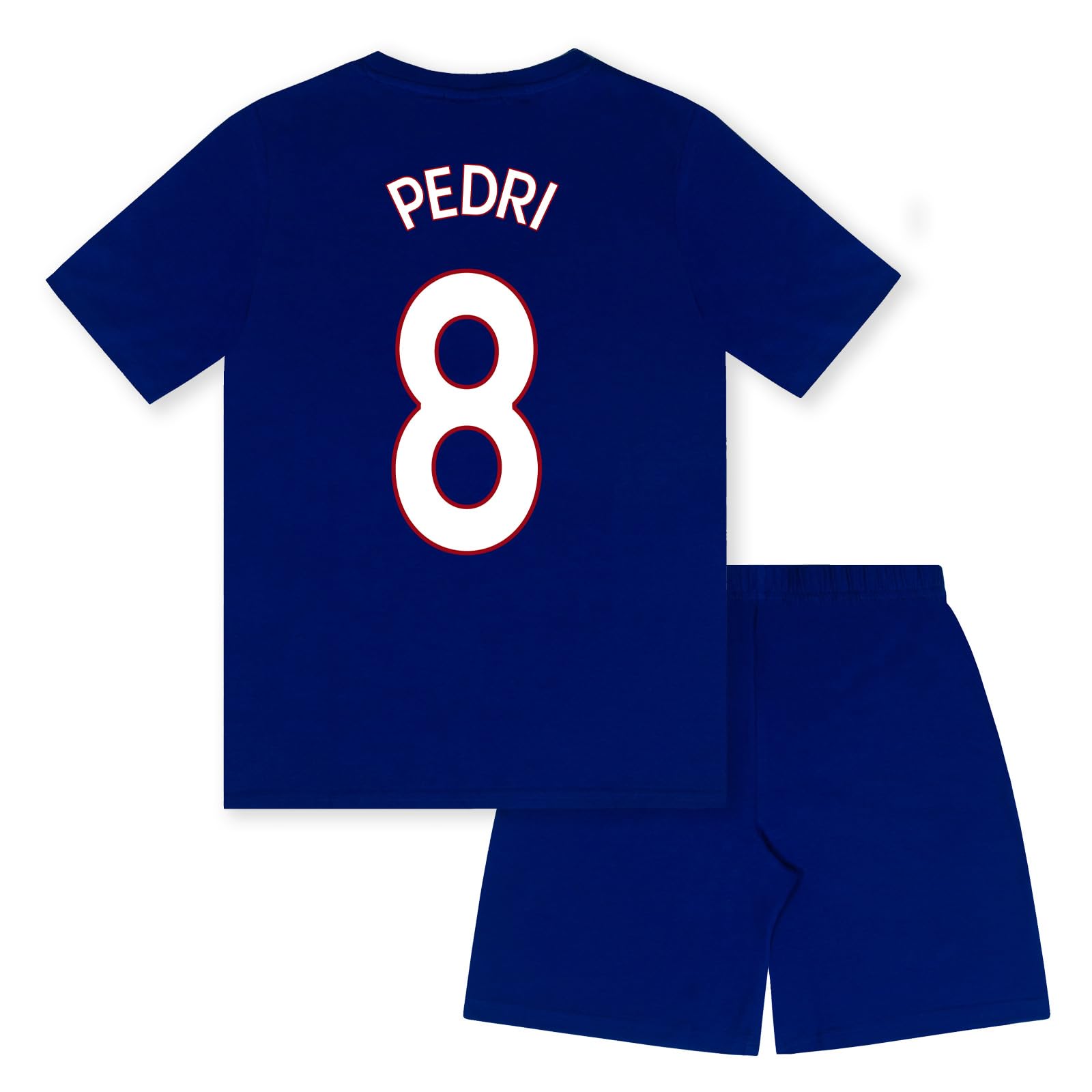 Fc Barcelona Boys Reflex Blue Pedri Short Pyjamas Pedri 8 Reflex Blue - Age 8-9 Years